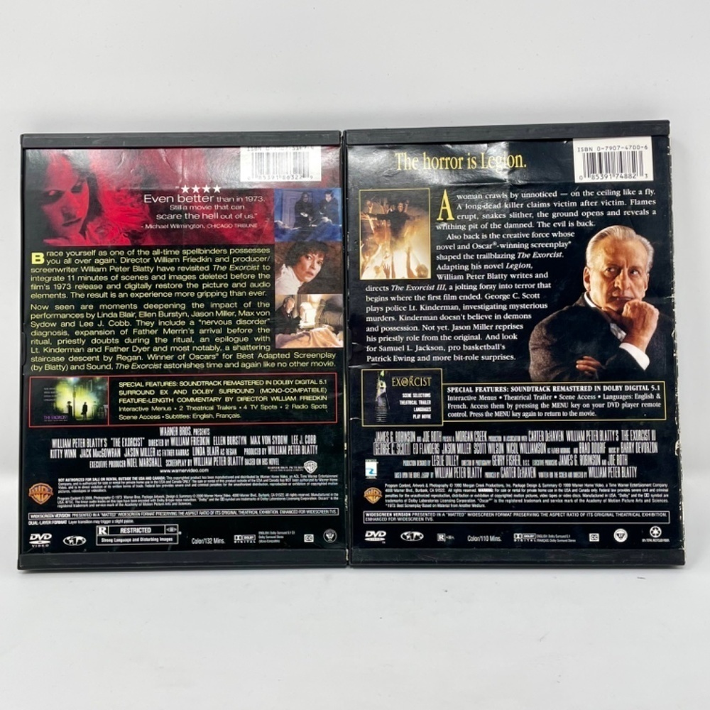Exorcist I and III dvd’s please see pictures for details. - Picture 2 of 3